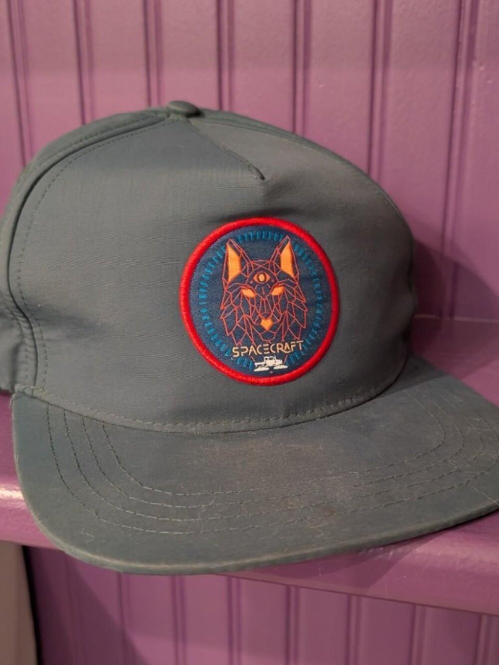 Fairhaven Spacecraft grey and red snapback hat #skateboarding #outdoors